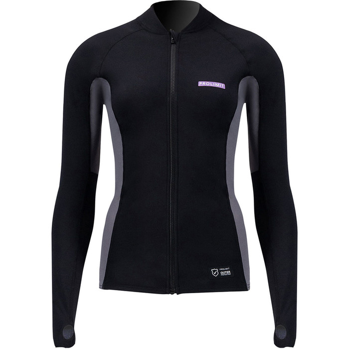 2024 Prolimit Damen Cabrio Sup Quick Dry Top 400.14705.040 - Schwarz / Lavendel